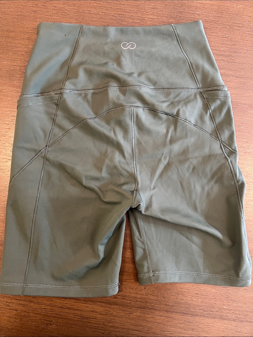 CALIA by Carrie Underwood Olive Green High-Waist Bike Shorts